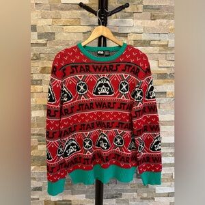 Star Wars Disney Size Large Darth Vader Ugly Christmas Sweater